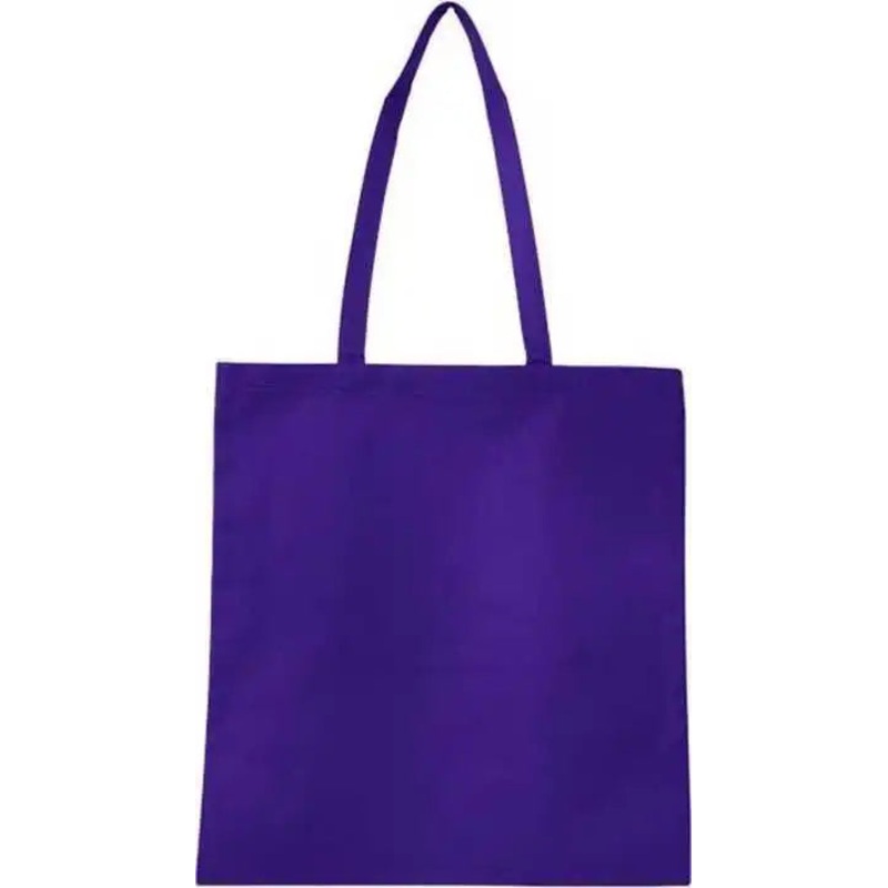 Q-Tees Q126300 Non-Woven Tote Bag – Purple