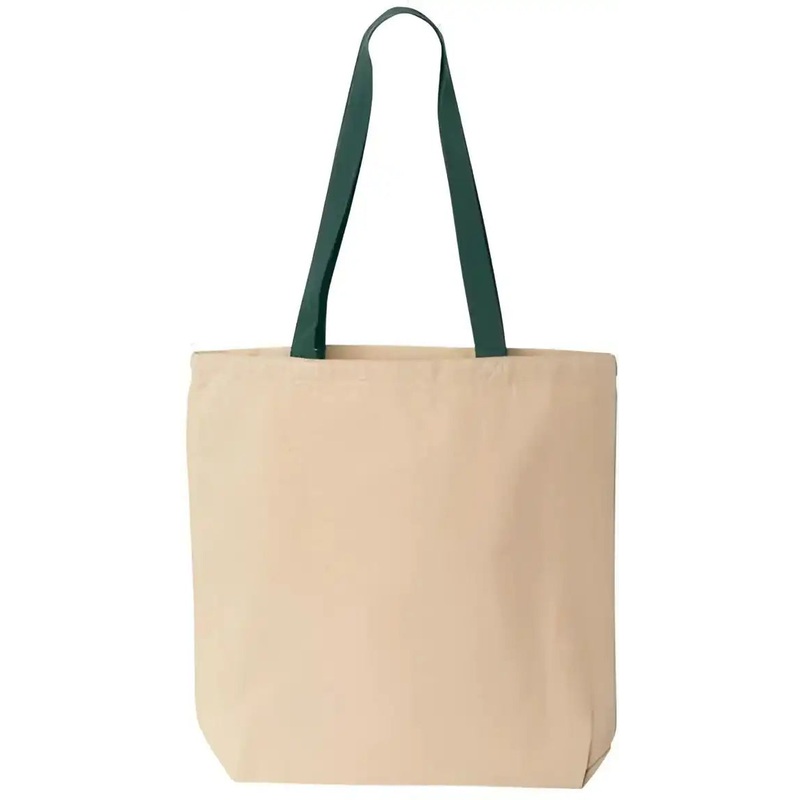 Liberty Bags 8868 Natural Tote with Contrast-Color Handles – Natural Forest