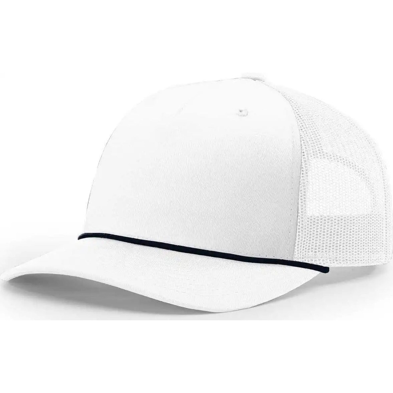 Richardson 112FPR Rope Trucker Caps – White Navy