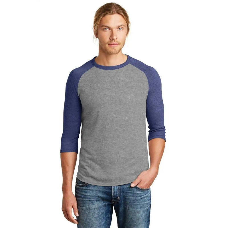 Alternative AA5055 Sideline Vintage 50/50 Tee – Smoke Vintage Royal