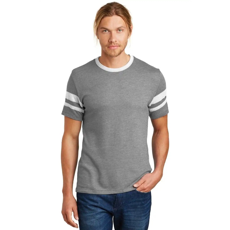 Alternative AA5055 Sideline Vintage 50/50 Tee – Smoke White
