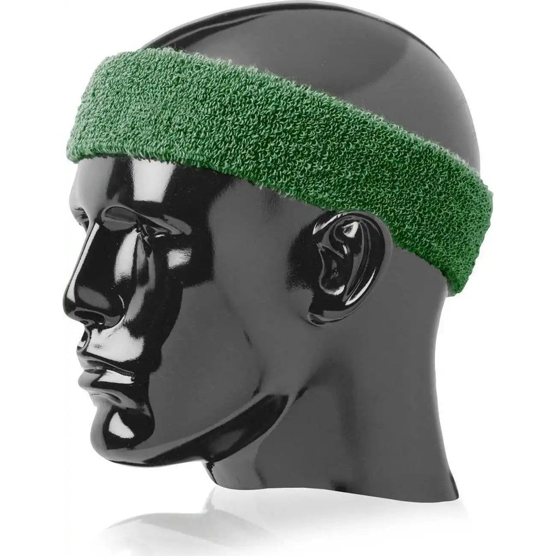 TCK Terry Headband 2 Wide Wide – Dark Green