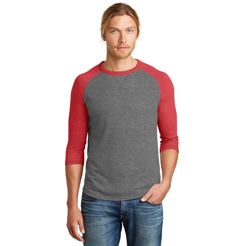 Alternative AA5055 Sideline Vintage 50/50 Tee – Vintage Coal Red