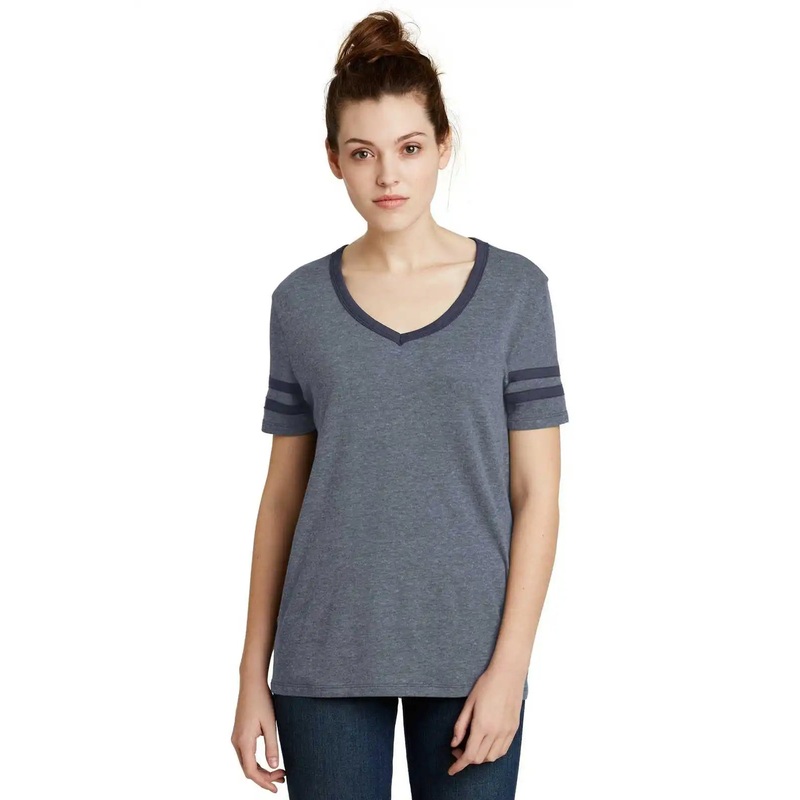 Alternative AA5058  Women’s Varsity Vintage 50/50 Tee – Vintage Navy Navy