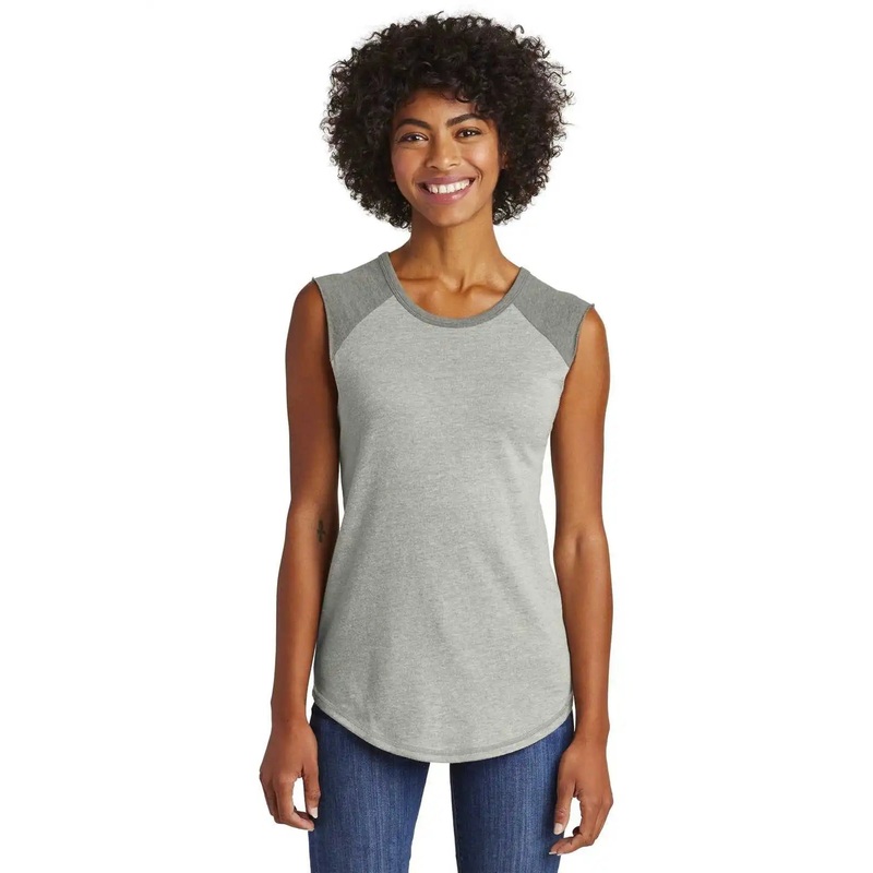 Alternative  AA5104 Women’s Team Player Vintage 50/50 Tee – Smoke Vintage Coal