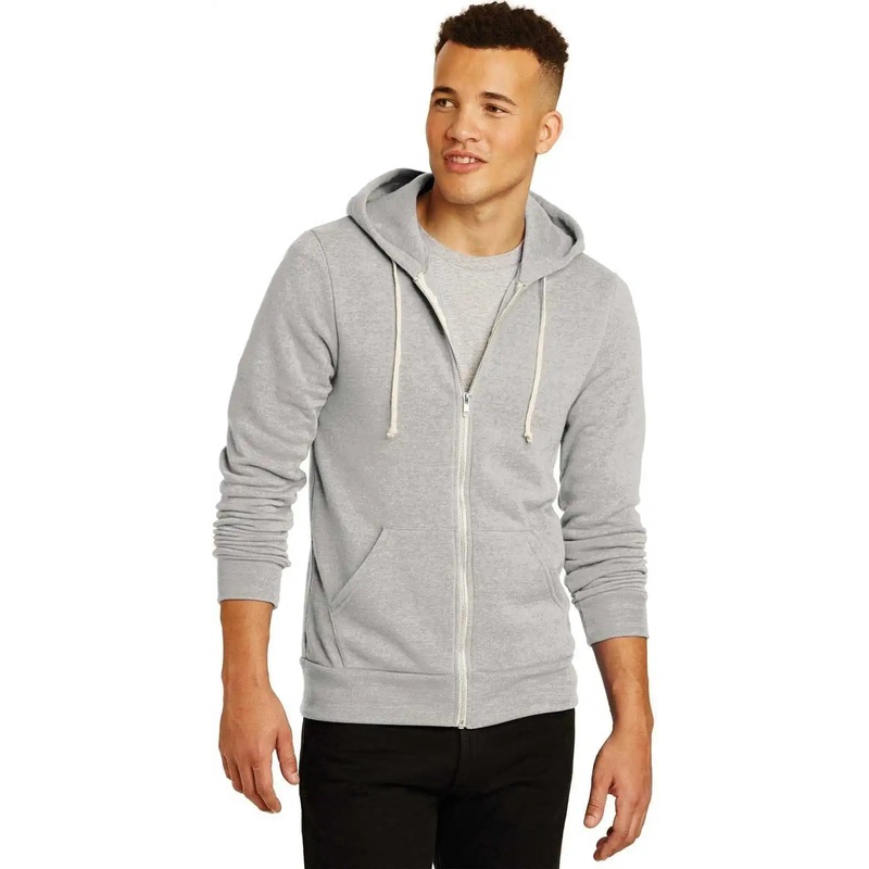 Alternative AA9590 Rocky Eco-Fleece Zip Hoodie – Eco Oatmeal Gray