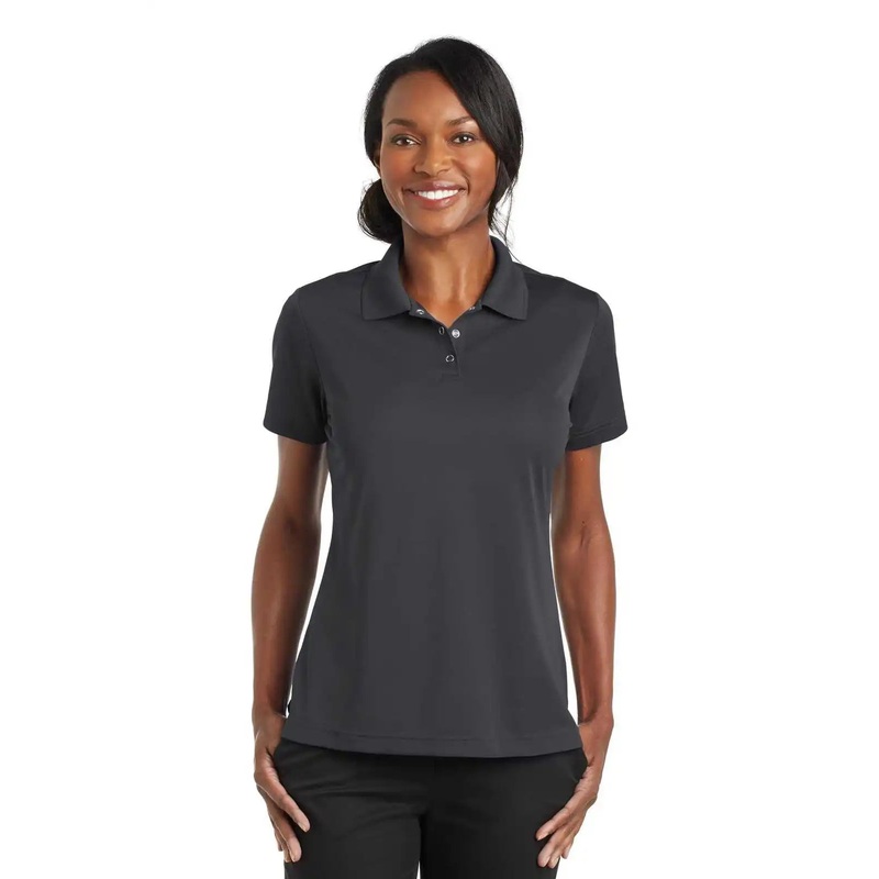 CornerStone CS422 Ladies Micropique Gripper Polo – Iron Gray