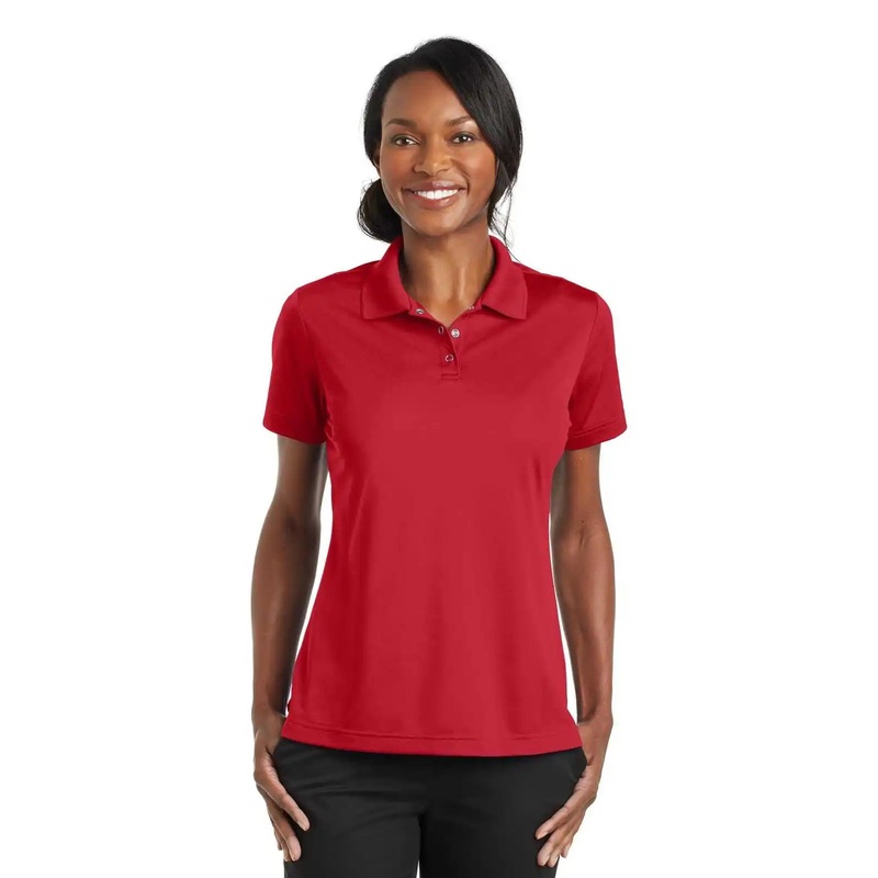 CornerStone CS422 Ladies Micropique Gripper Polo – True Red