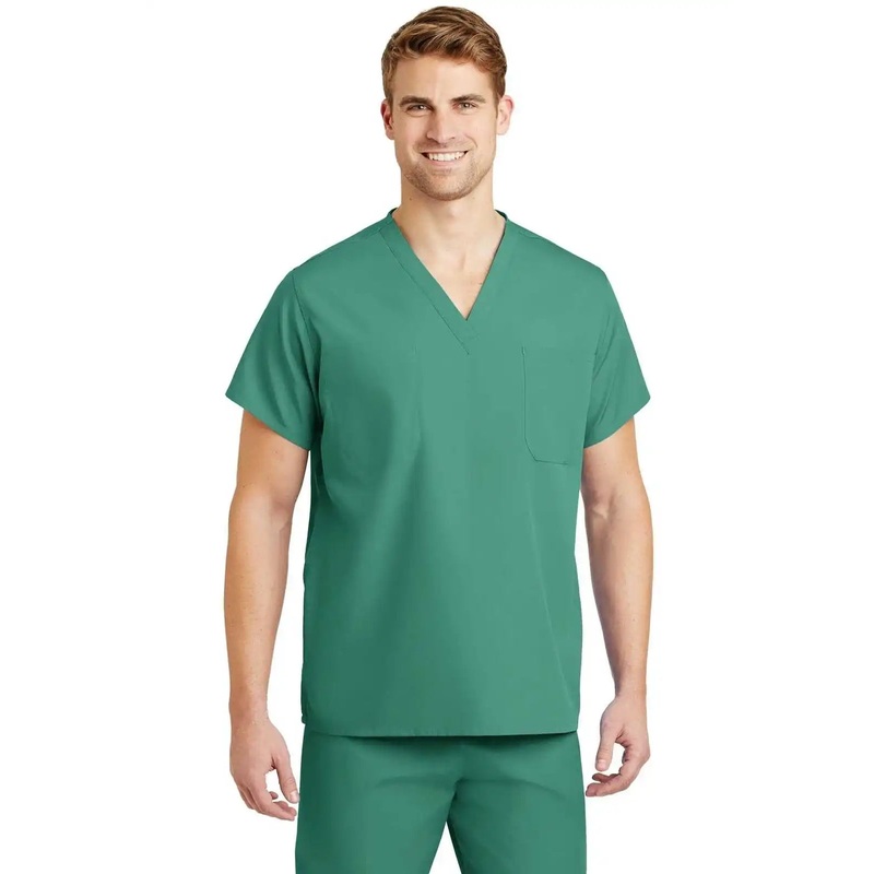 CornerStone CS501 Reversible V-Neck Scrub Top – Jade Green