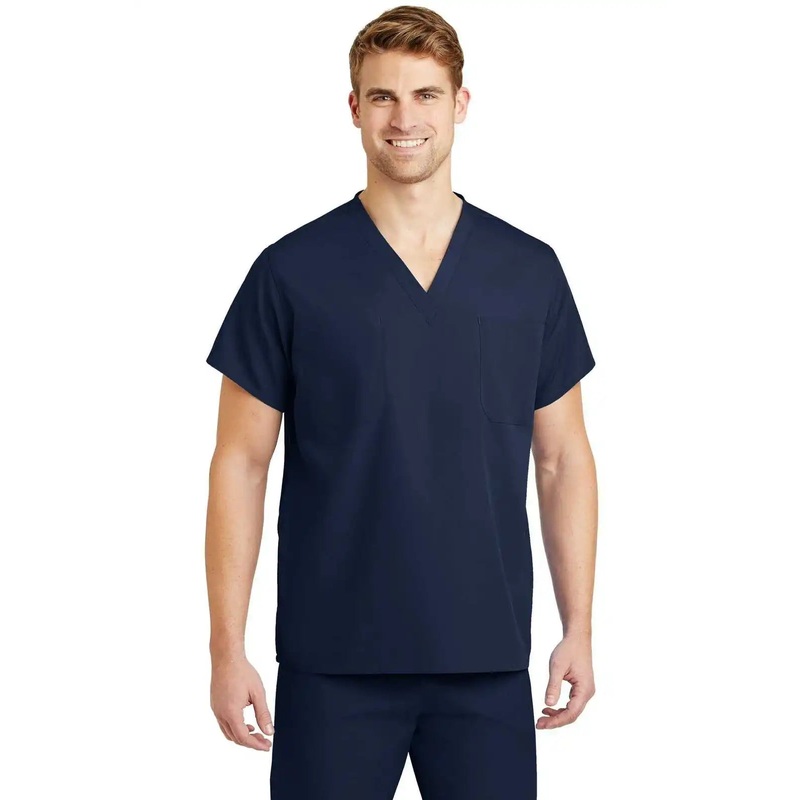 CornerStone CS501 Reversible V-Neck Scrub Top – Navy