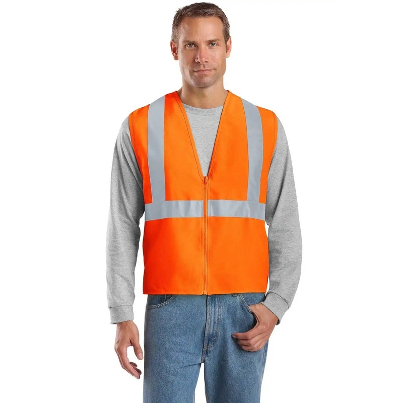 CornerStone CSV400 ANSI 107 Class 2 Safety Vest – Safety Orange Reflective