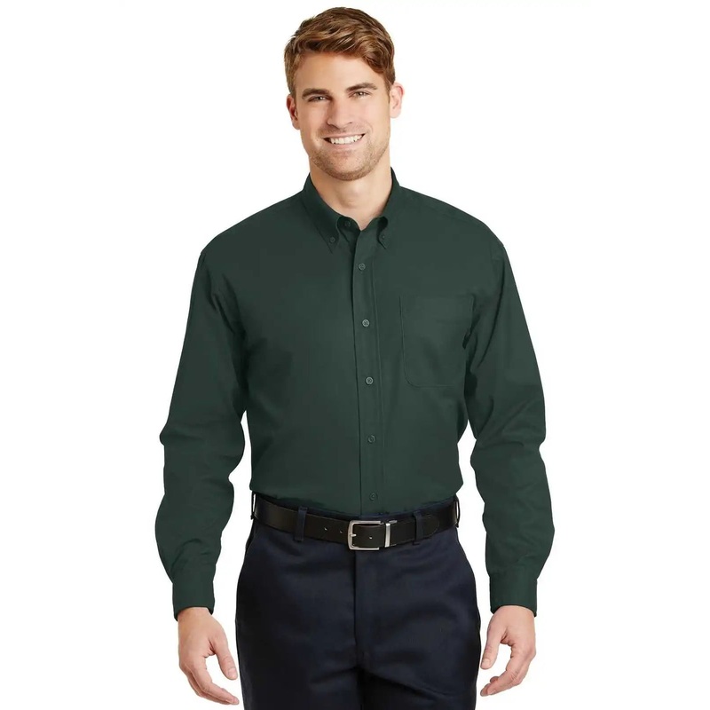 CornerStone SP17 Long Sleeve Superpro Twill Shirt – Dark Green