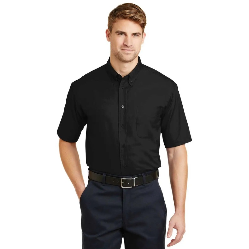 CornerStone SP18 Short Sleeve Superpro Twill Shirt – Black