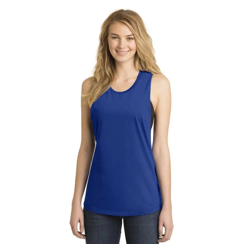 District DT6301 Women’s Fitted V.I.T. Festival Tank – Deep Royal