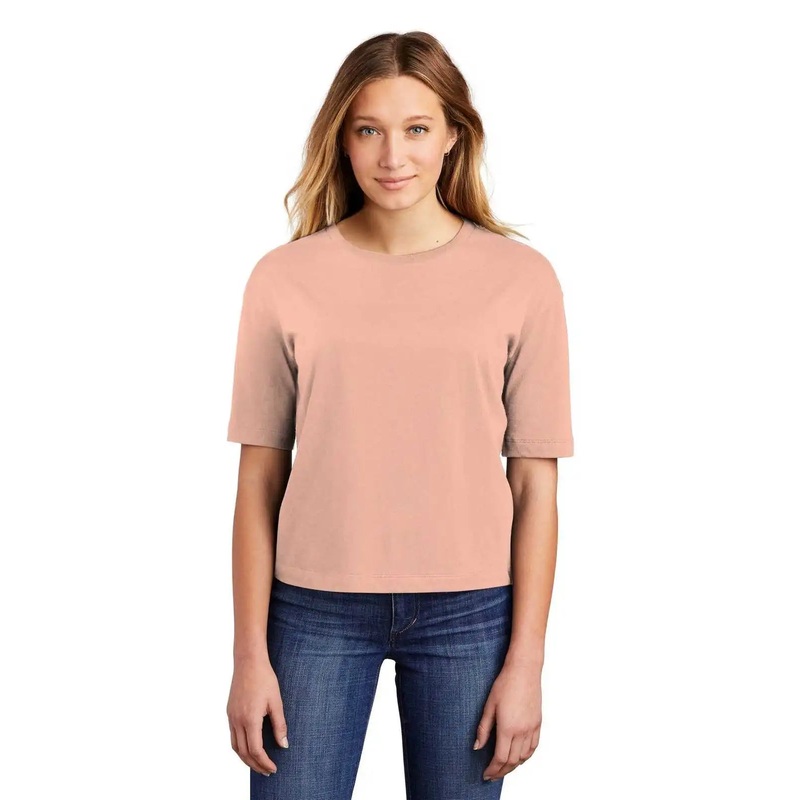 District DT6402 Women’s V.I.T. Boxy Tee – Dusty Peach
