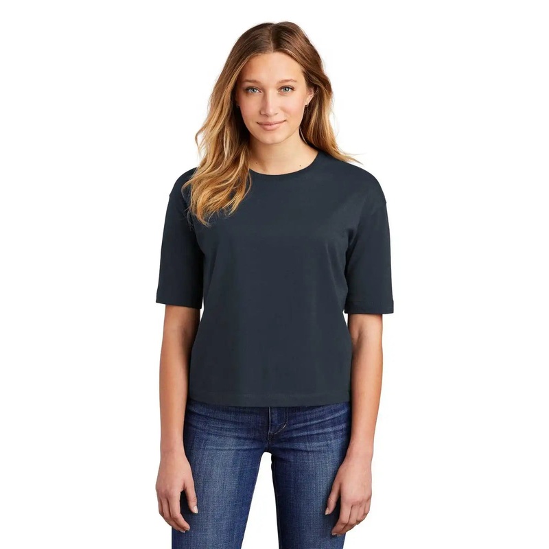 District DT6402 Women’s V.I.T. Boxy Tee – New Navy