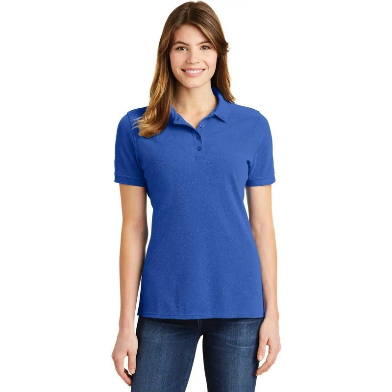 Port & Company LKP1500 Ladies Combed Ring Spun Pique Polo – Royal