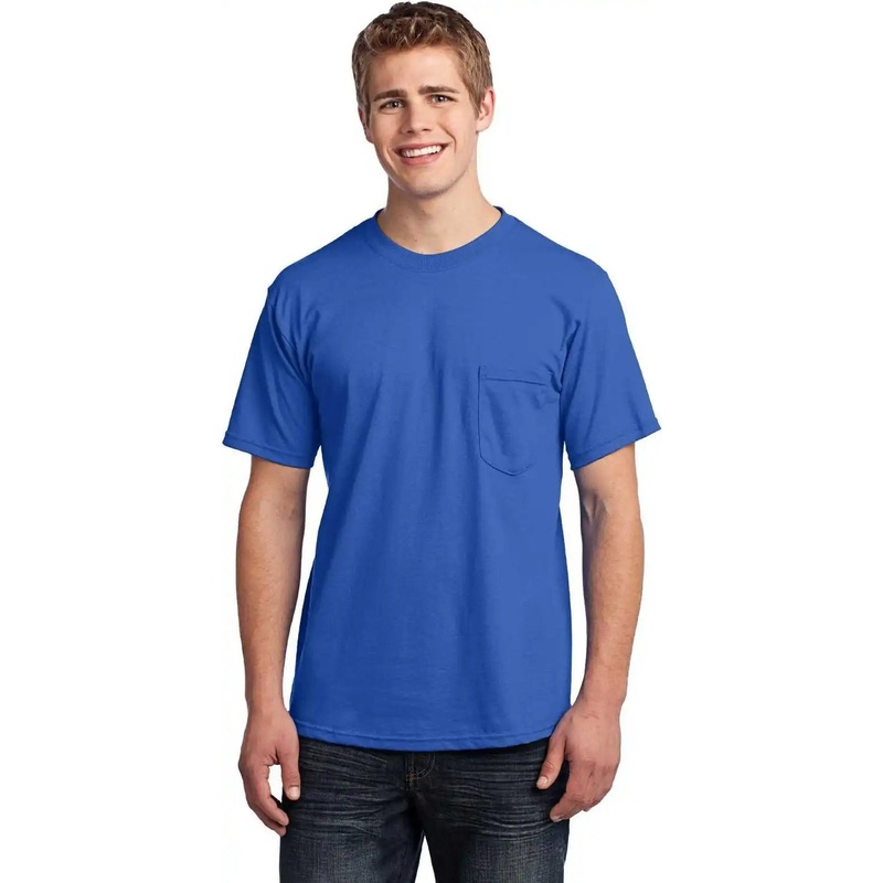 Port & Company USA100P All-American Pocket Tee – Royal