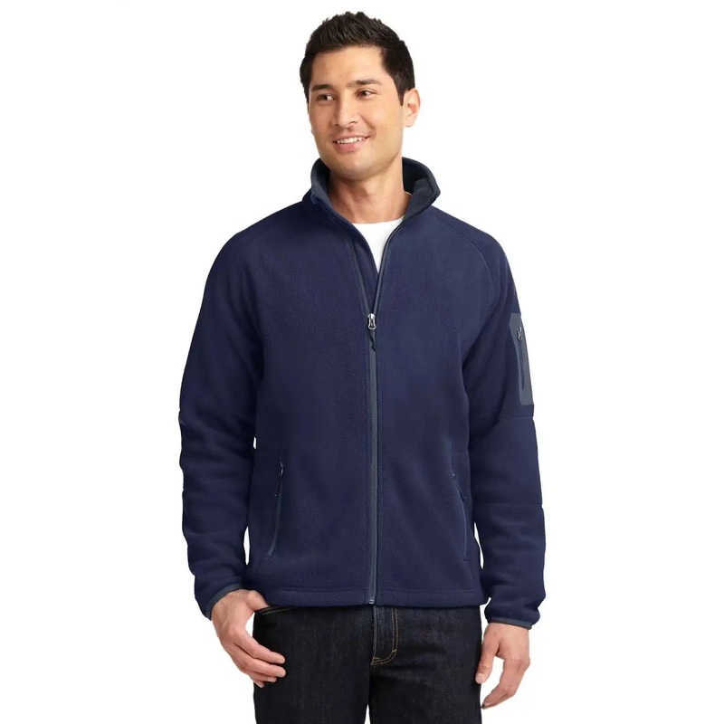 Port Authority F229 Enhanced Value Fleece Full-Zip Jacket – Navy Battleship Gray