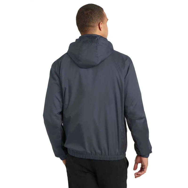 Port Authority J330 Core Colorblock Wind Jacket – Battleship Gray Black