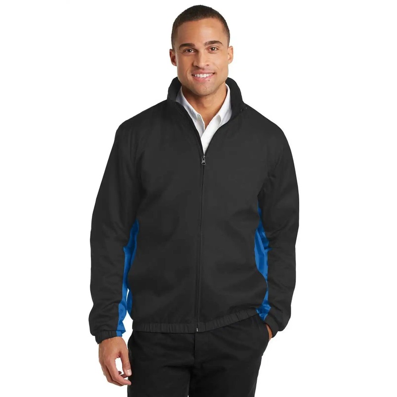 Port Authority J330 Core Colorblock Wind Jacket – Black Imperial Blue