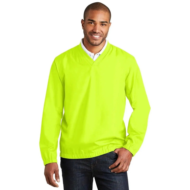 Port Authority J342 Zephyr V-Neck Pullover – Safety Yellow