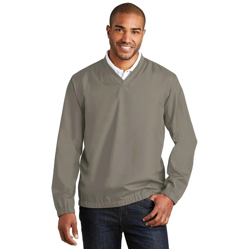 Port Authority J342 Zephyr V-Neck Pullover – Stratus Gray