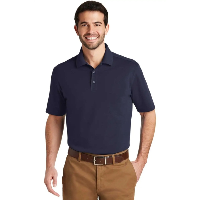 Port Authority K164 Superpro Knit Polo – True Navy