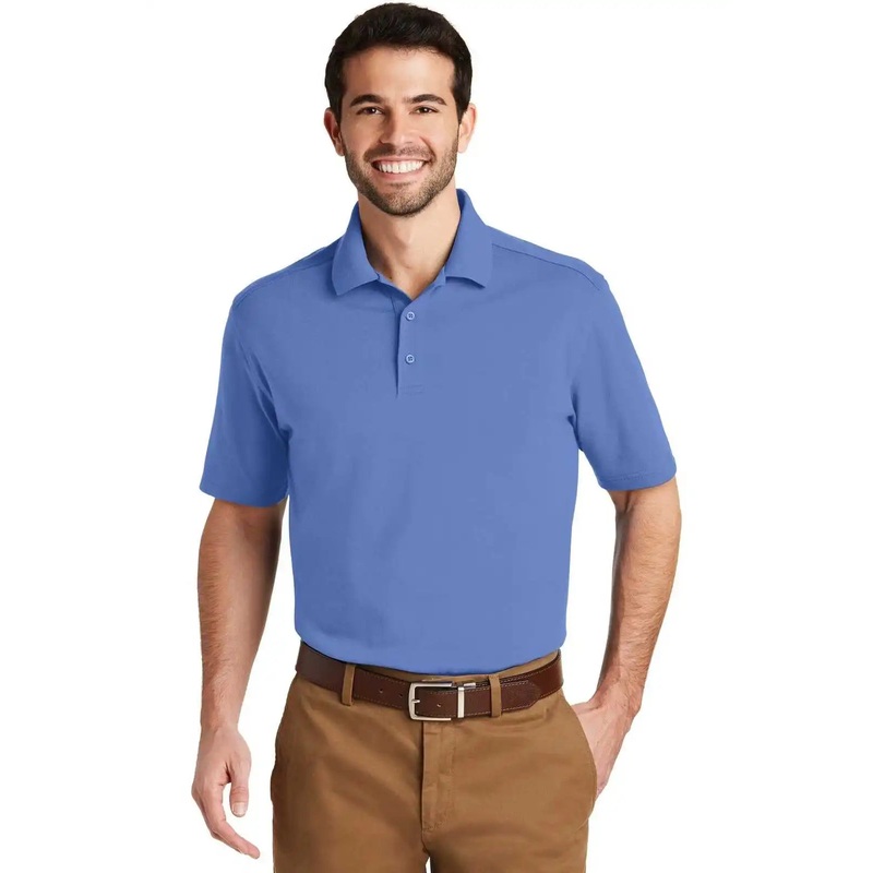 Port Authority K164 Superpro Knit Polo – Ultramarine Blue