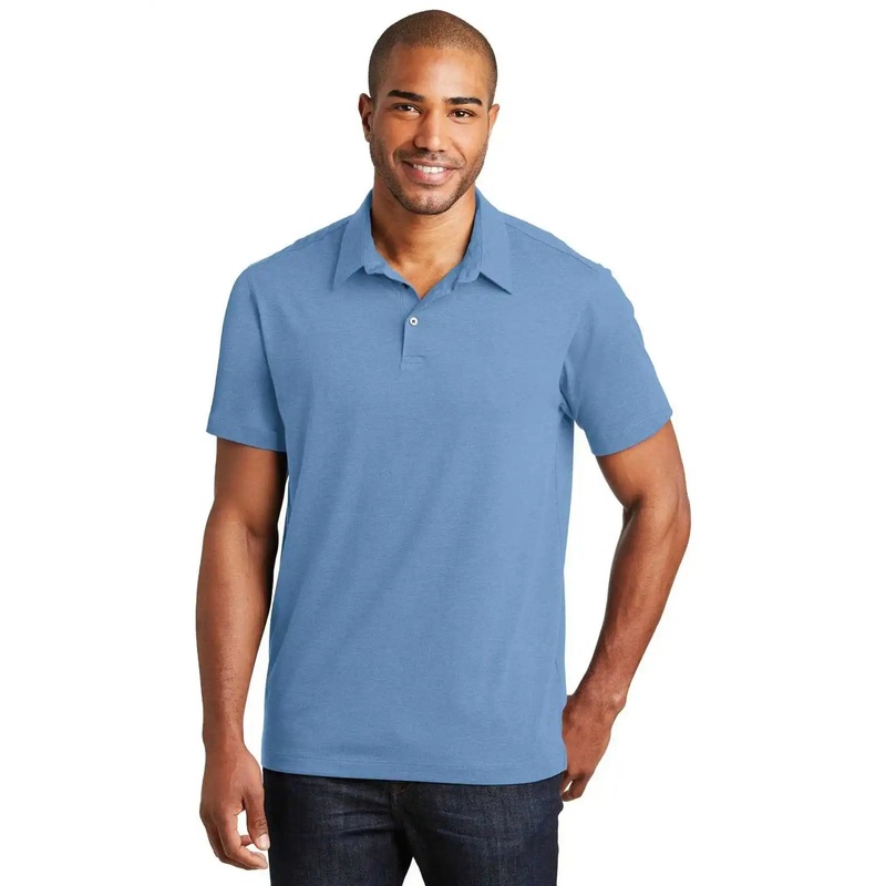 Port Authority K577 Meridian Cotton Blend Polo – Blue Skies