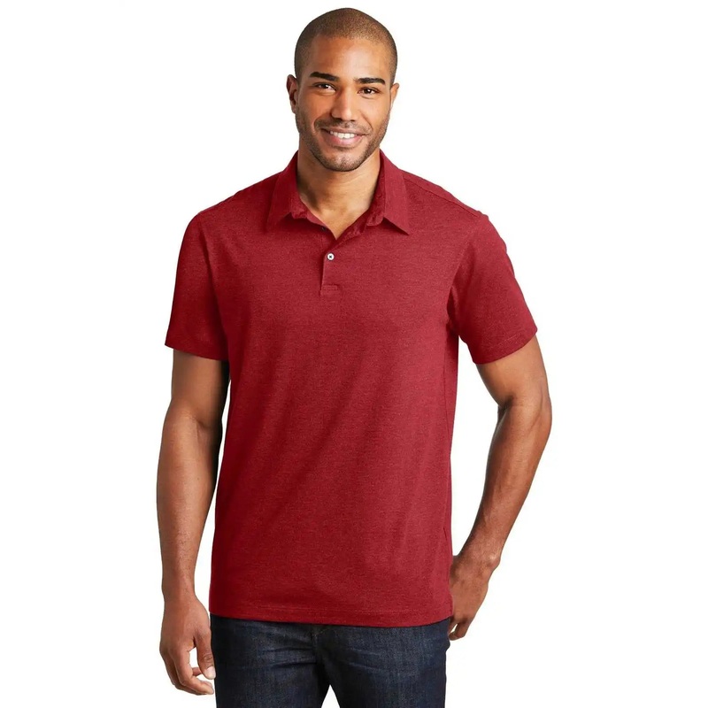 Port Authority K577 Meridian Cotton Blend Polo – Flame Red