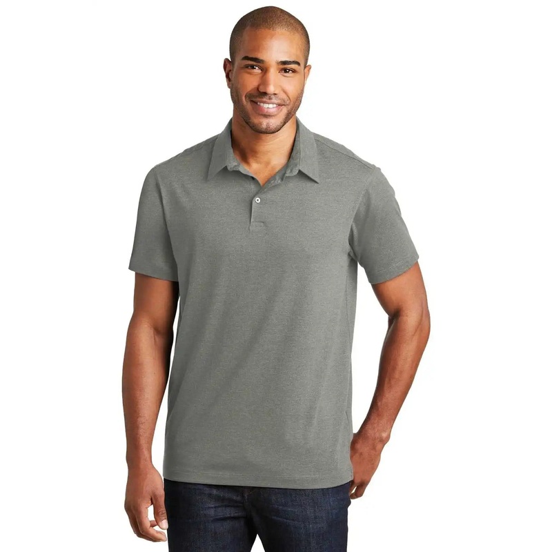 Port Authority K577 Meridian Cotton Blend Polo – Monument Gray