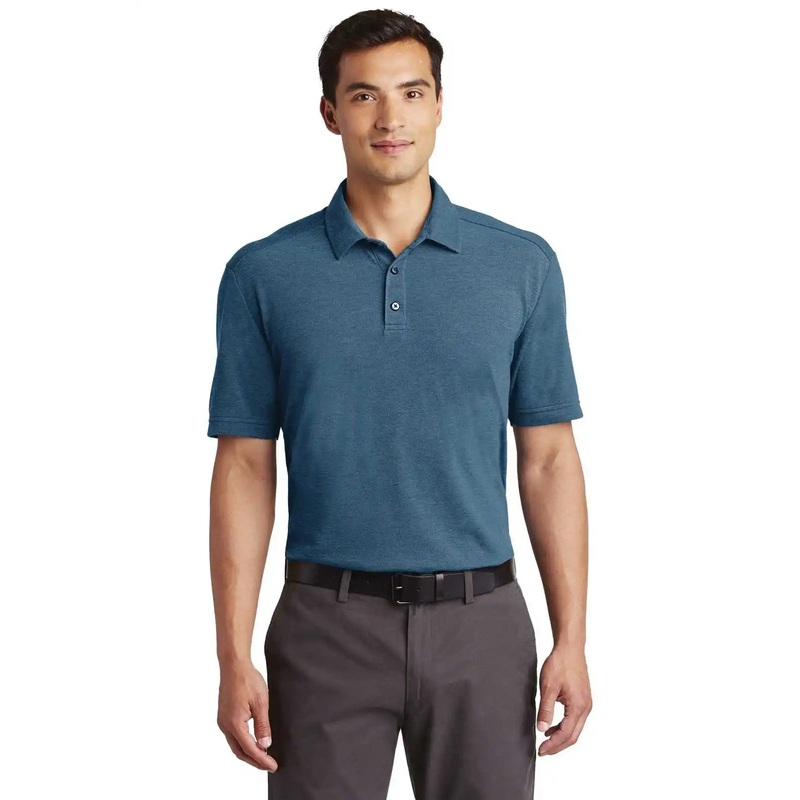 Port Authority K581 Coastal Cotton Blend Polo – River Blue Navy Carolina Blue