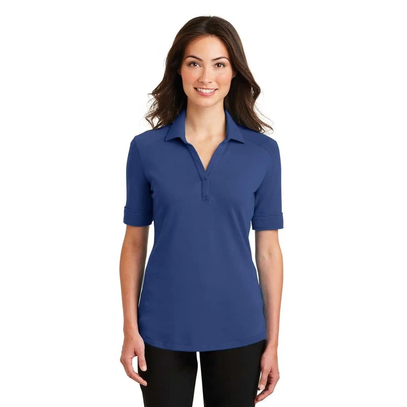 Port Authority L5200 Ladies Silk Touch Interlock Performance Polo – Royal