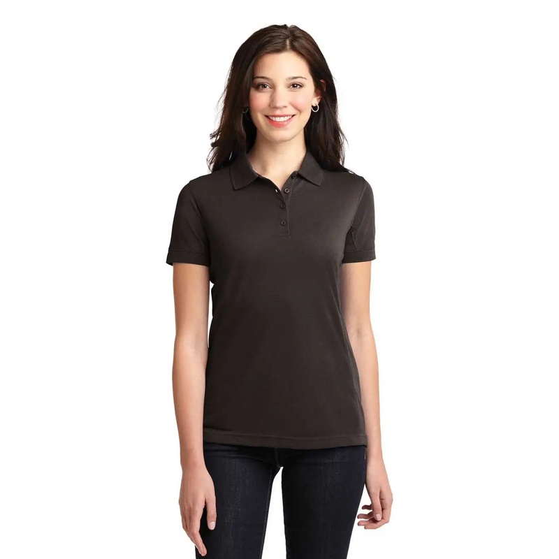 Port Authority L567 Ladies 5-In-1 Performance Pique Polo – Chocolate Brown