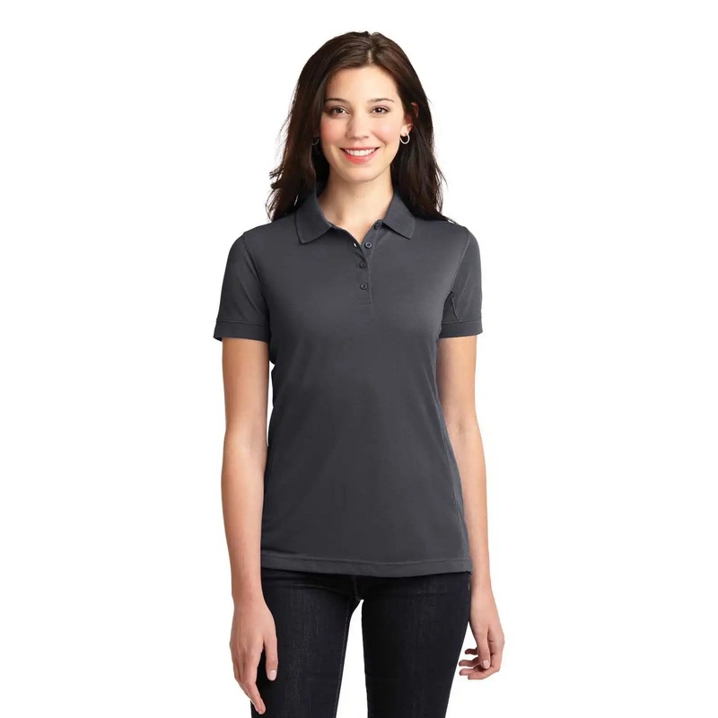 Port Authority L567 Ladies 5-in-1 Performance Pique Polo – Slate Gray