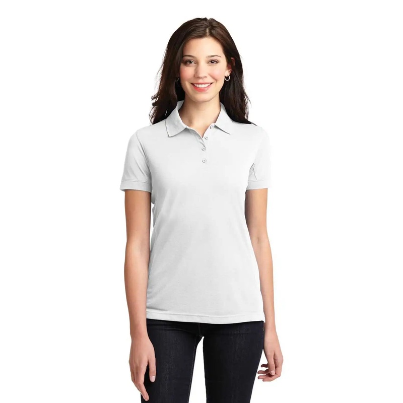 Port Authority L567 Ladies 5-In-1 Performance Pique Polo – White