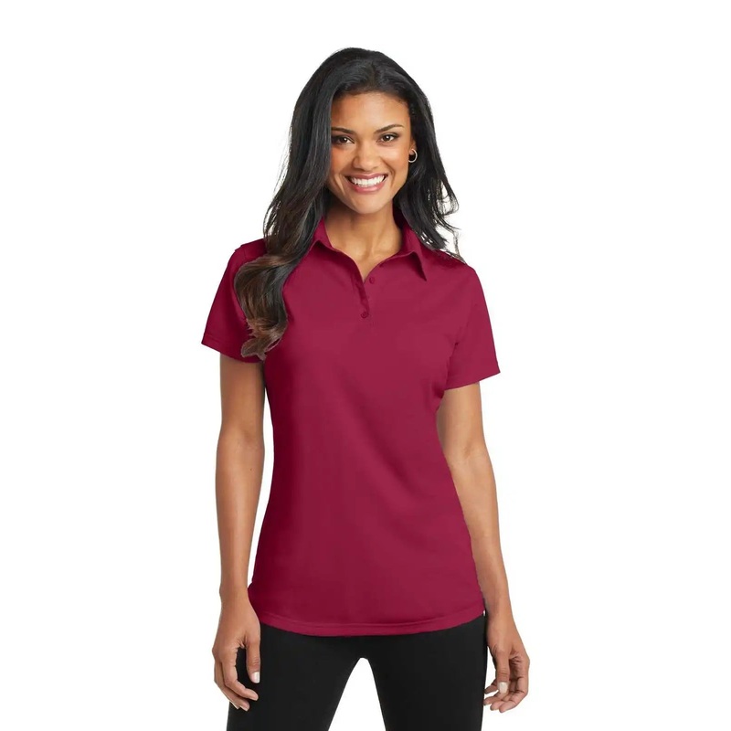 Port Authority L571 Ladies Dimension Polo – Red Rush