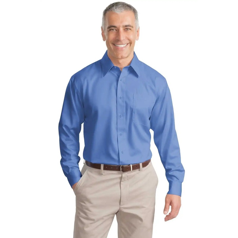 Port Authority S638 Non-Iron Twill Shirt – Ultramarine Blue