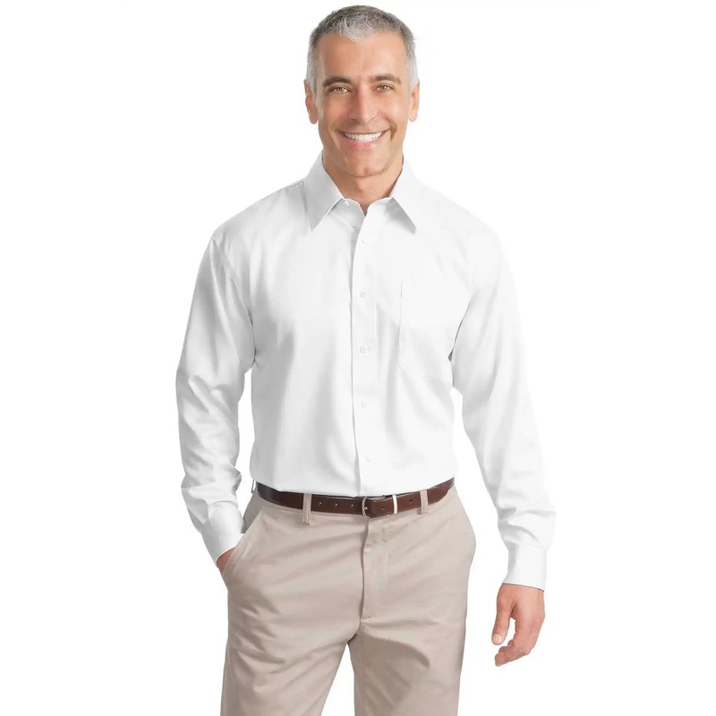 Port Authority S638 Non-Iron Twill Shirt – White