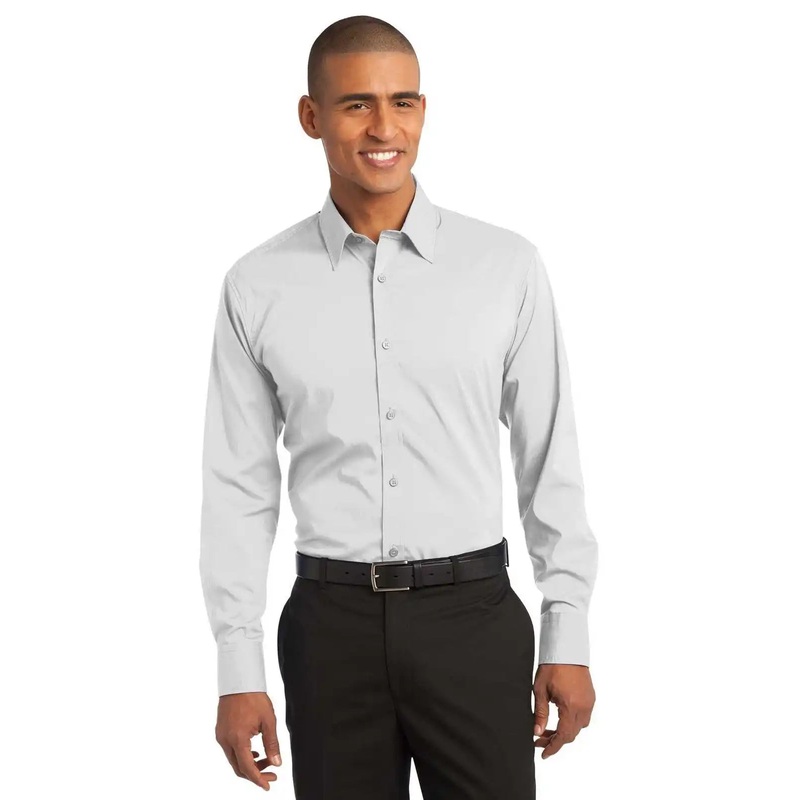 Port Authority S646 Stretch Poplin Shirt – White