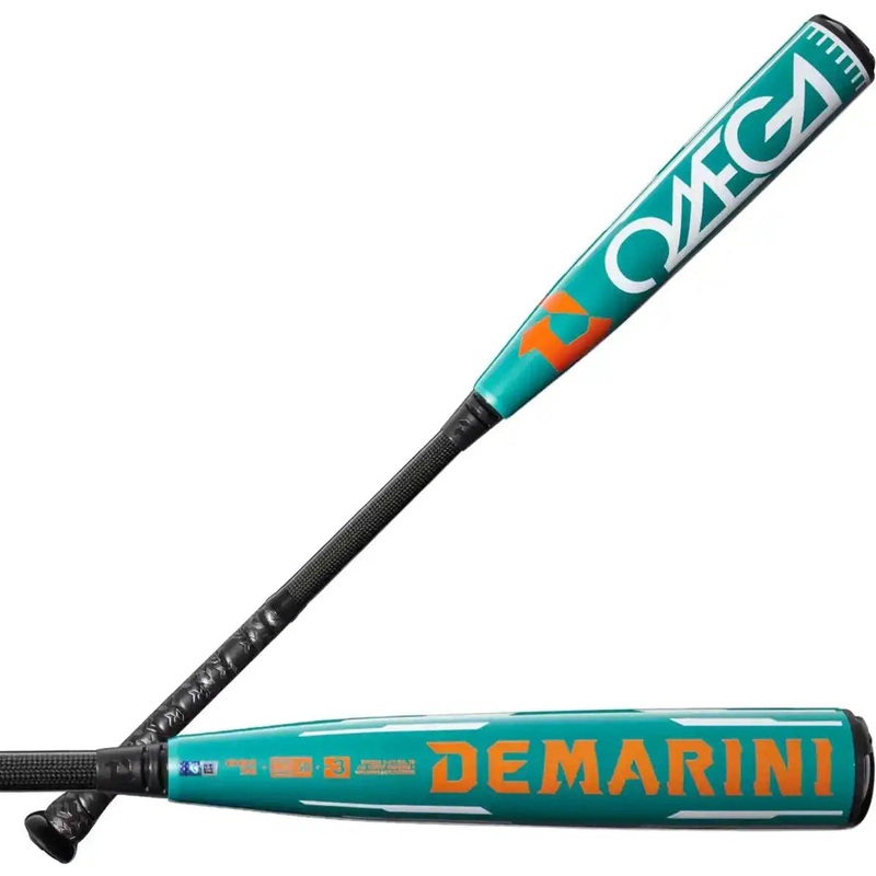 DeMarini 2026 Omega (-3) BBCOR Bat WBD2586010 – Teal Orange White