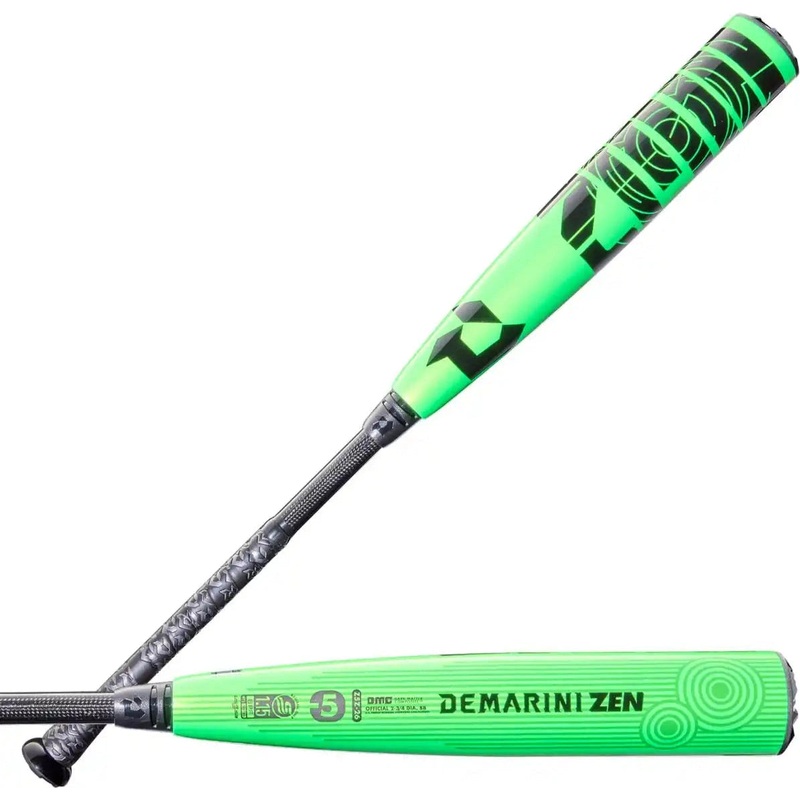 DeMarini 2026 ZEN (-5) USSSA Bat WBD2593010 – Green Black
