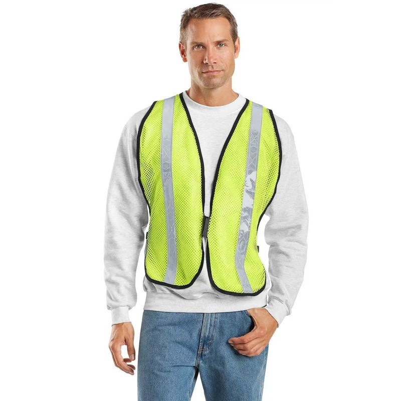 Port Authority SV02 Mesh Enhanced Visibility Vest – Safety Yellow
