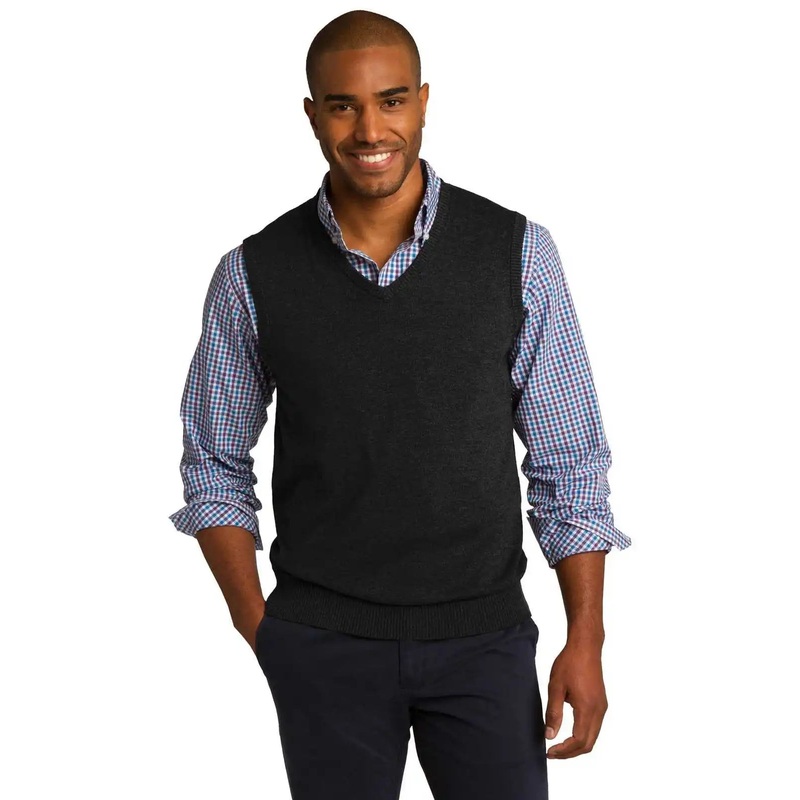 Port Authority SW286 Sweater Vest – Black