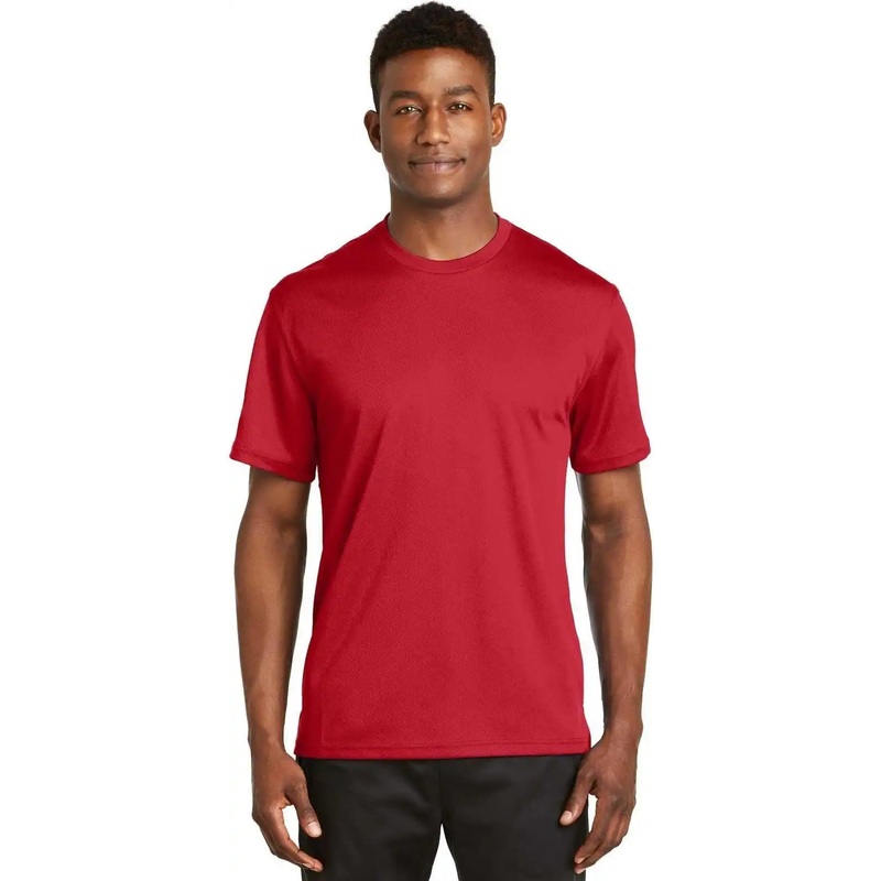 Sport-Tek K468 Dri-Mesh Short Sleeve T-Shirt – Red