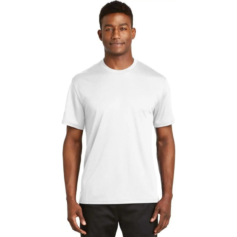 Sport-Tek K468 Dri-Mesh Short Sleeve T-Shirt – White
