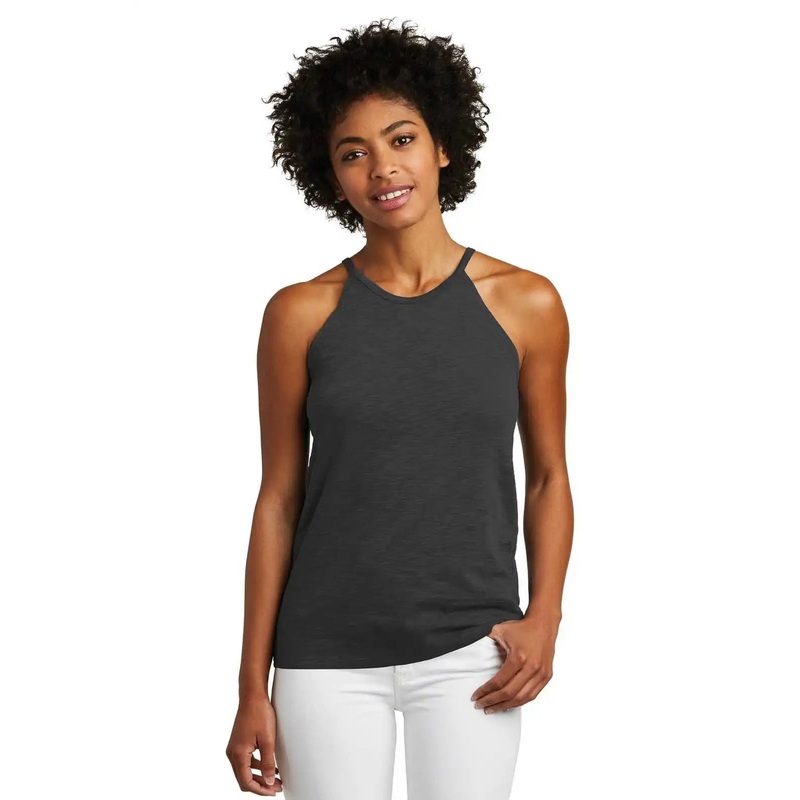 Alternative AA6096 Women’s Weathered Slub Sporty Tank – Washed Black