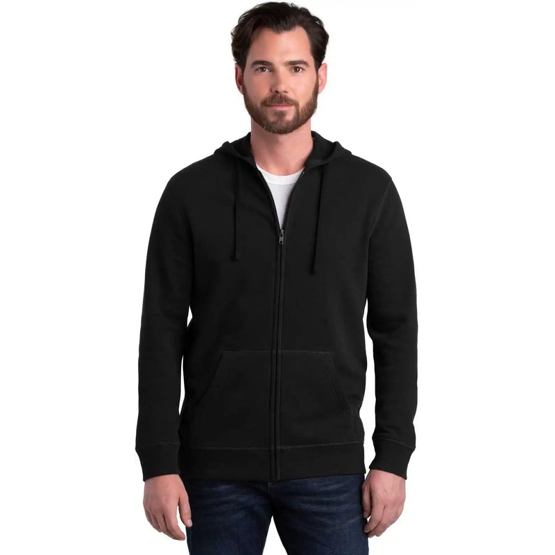 Alternative AA8050 Indy Blended Fleece Zip Hoodie – Black