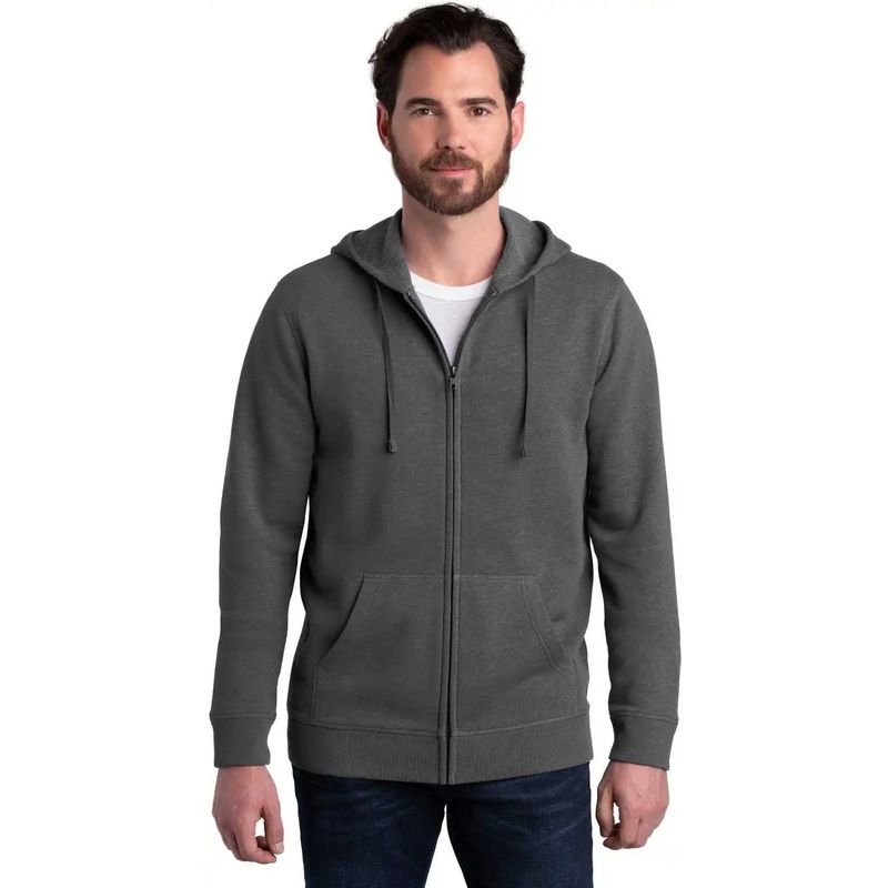 Alternative AA8050 Indy Blended Fleece Zip Hoodie – Heather Deep Charcoal